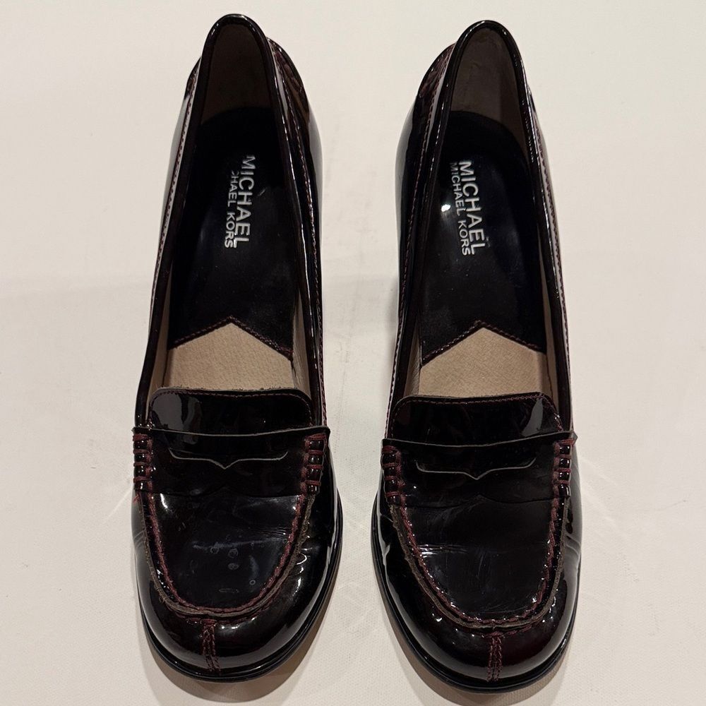 Michael Kors Women's Burgundy Patent Loafers